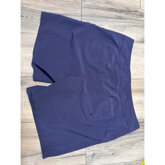 L.L.Bean Womens UPF 50+ Navy Shorts Size 14 Recycled Polyester & Spandex Blend M - Picture 6 of 7